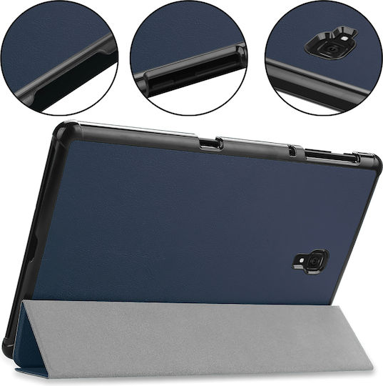 Sonique Smartcase Slim Flip Cover Δερματίνης Ανθεκτική Μπλε (Galaxy Tab A 10.5 2018)