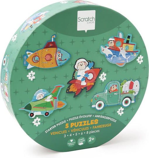 Kinderpuzzle Fahrzeuge Für 2+ Jahre 26 Teile Scratch Europe