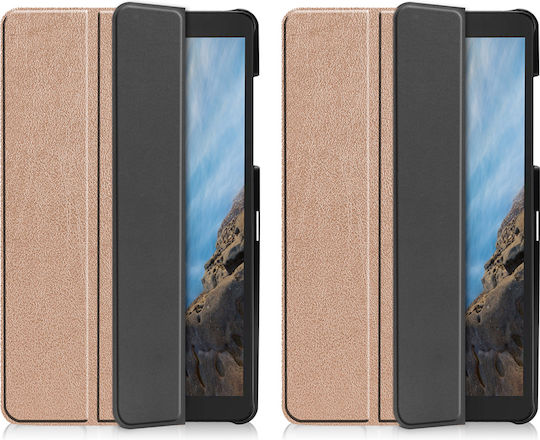 Sonique Smartcase Slim Flip Cover Ανθεκτική Ροζ Χρυσή (Galaxy Tab A 8.0 2019)