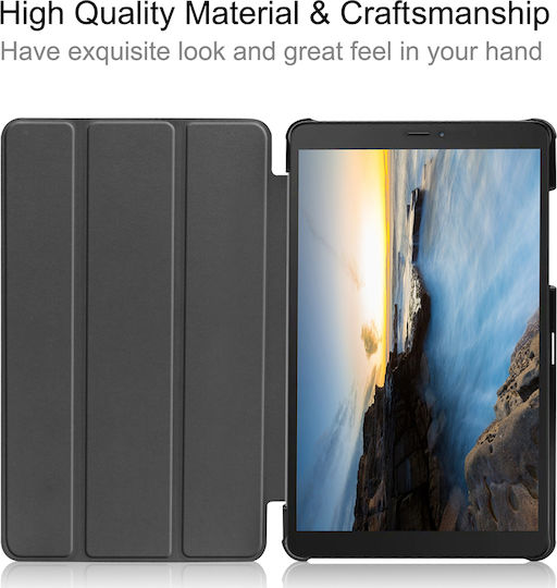 Sonique Smartcase Slim Flip Cover Ανθεκτική Ροζ Χρυσή (Galaxy Tab A 8.0 2019)