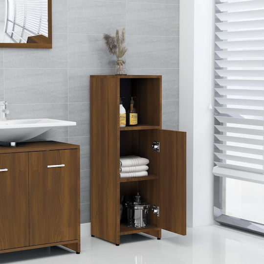 vidaXL Ντουλάπι Μπάνιου 30x30x95cm Δρυς