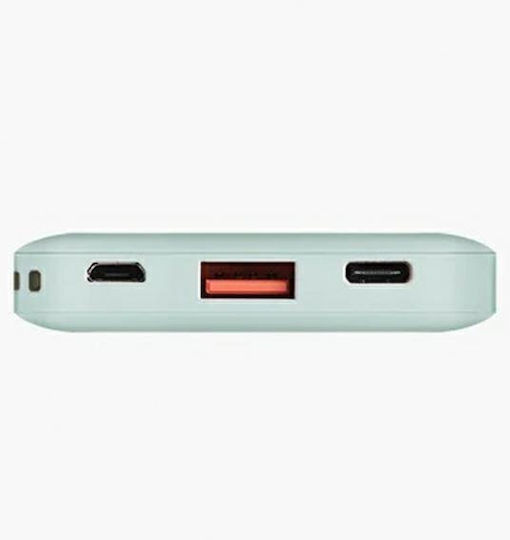 Uniq Fuele Mini Power Bank 8000mAh 18W με Θύρα USB-A και Θύρα USB-C Power Delivery Πράσινο