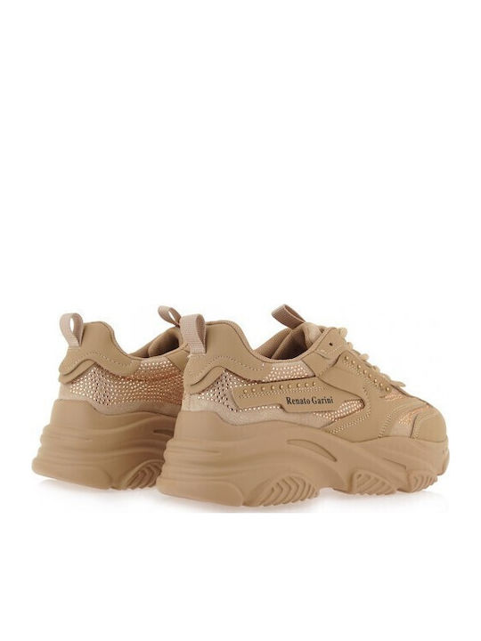 Γυναικεία Chunky Sneakers Μπεζ