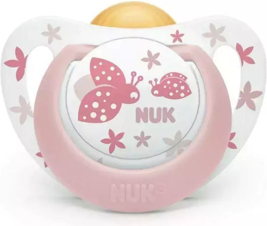 Nuk Genius Color Suzeta ortodontică Cauciuc Bej pentru 6-18 luni