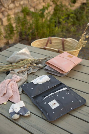 Laessig Portable Changing Pad made of Fabric Pink for Bed