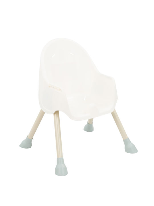 Kikka Boo Brie Scaun de Masă pentru Copii 2 în 1 cu Cadru Metalic & Scaun din Piele Ecologică Ca