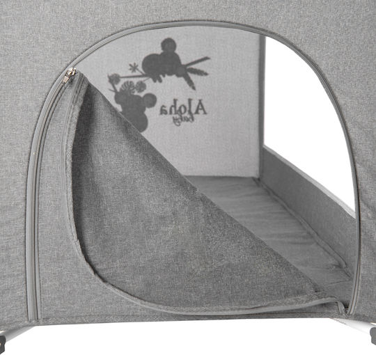 Lorelli Noemi Laufstall 2 Ebenen mit Matratze Gray 127x65cm