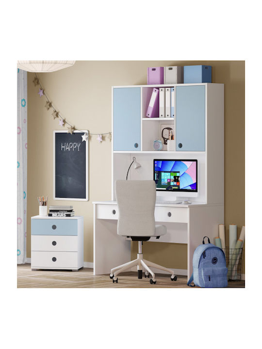 Loft Παιδικό Γραφείο από Μελαμίνη Λευκό 120x60x78cm