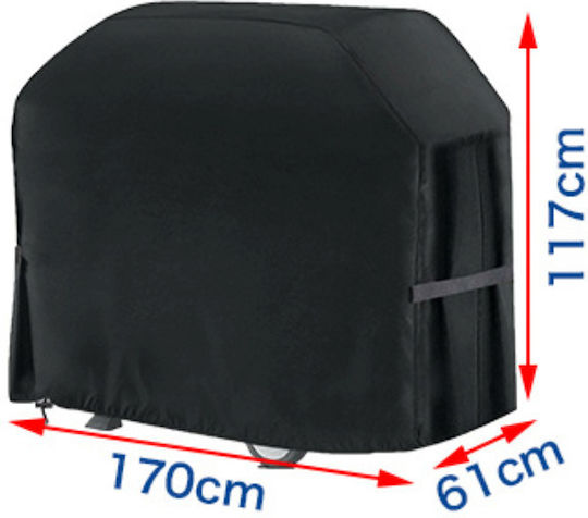 Grill Cover Black 170cmx61cmx117cmcm