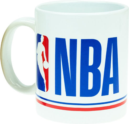 Back Me Up NBA Logo Κούπα Κεραμική Λευκή