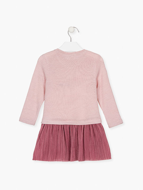 Losan Kids Dress Long Sleeve Pink