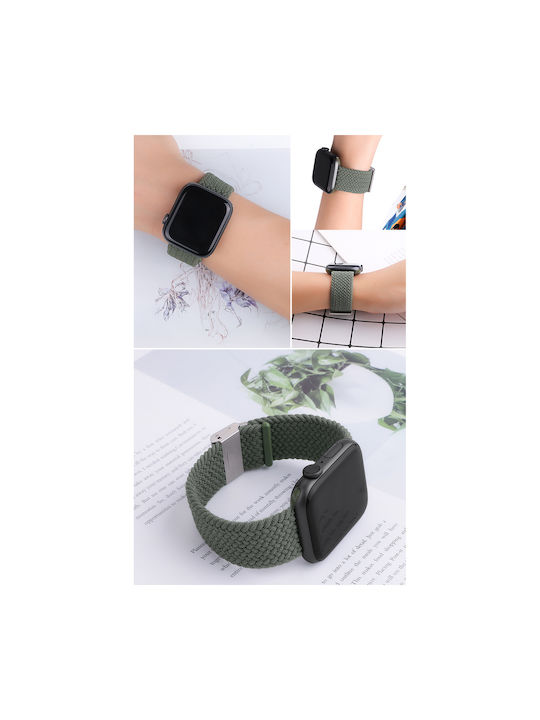 Hurtel Fabric Strap Fabric Braided Black (5) (Apple Watch 44/45/46mm/Ultra 49mm) 6237854
