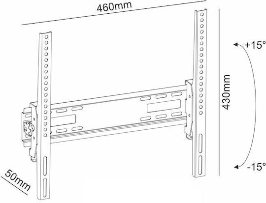 Sonora WonderWall 400 Tilt Βάση Τηλεόρασης Τοίχου έως 55" και 25kg
