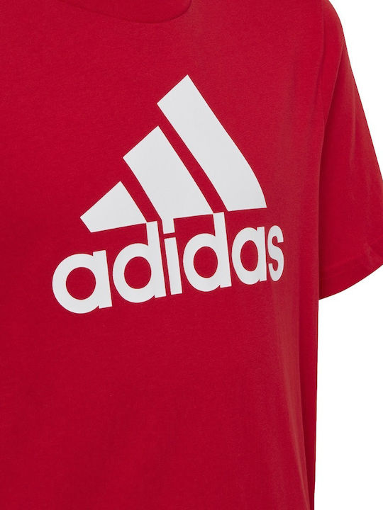 Kinderoberteile T-Shirt Rot Essentials Zwei-Farben Großes Logo