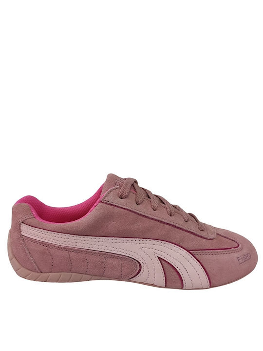 WOMEN'S LEATHER SPORTS FLAG PINK VSA5605