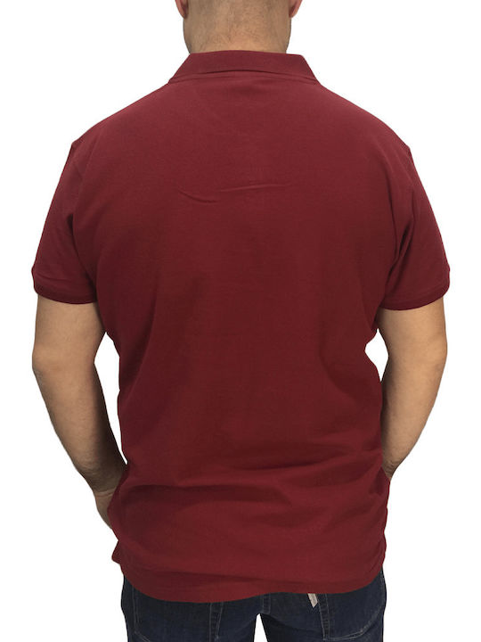 Roly Polo Star Bluza Bărbătească cu Mânecă Scurtă Burgundy