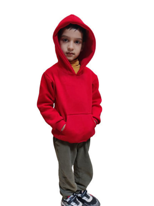 Star Body H Kinder Sweatshirt mit Kapuze und Taschen Rot