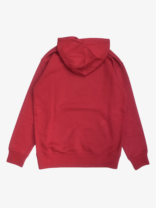 DC Kids Fleece Sweatshirt with Hood Red D0