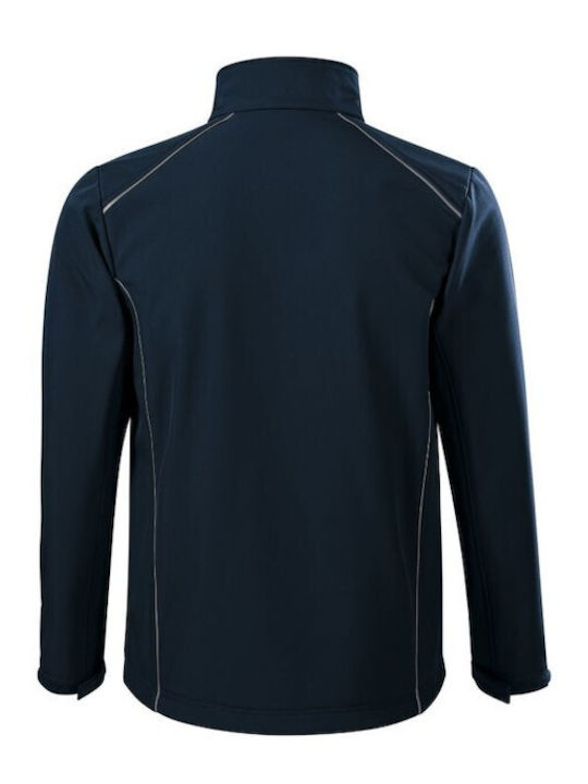 Malfini Men's Winter Softshell Jacket Waterproof and Windproof Navy Blue