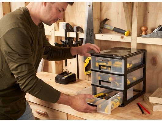 Stanley Συρταριέρα Εργαλείων Plastic with 3 Drawers W34xD24.5xH32cm