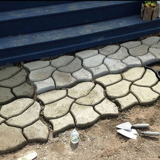 Фрези за градински под Primaterra Bazalt от PVC 60x60бр 1бр