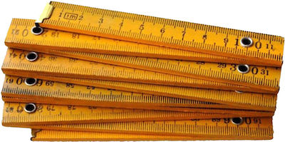 Describo DES0025 Wooden Folding Ruler 1m