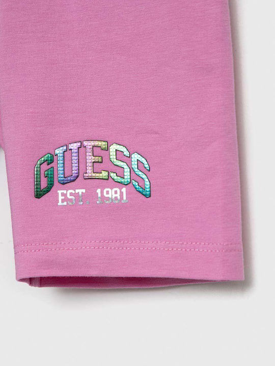 Guess Kinder Leggings Kurz Rosa