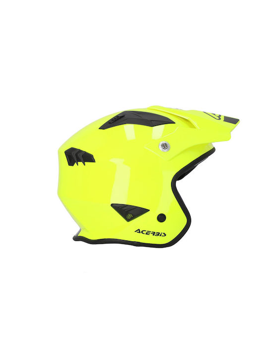 Acerbis Jet Aria Jet Helmet with Sun Visor ECE 22.06 1250gr Yellow