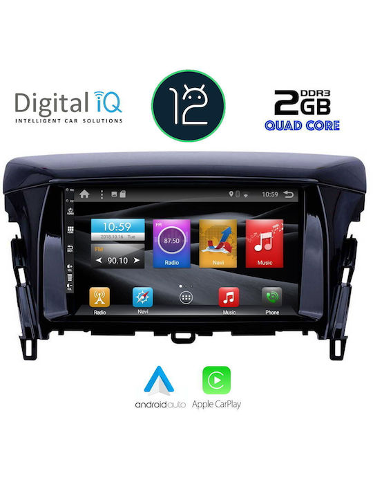 Digital IQ Car Audio System for Mitsubishi Eclipse Cross / Eclipse 2018+ (Bluetooth/USB/AUX/WiFi/GPS/Apple-Carplay/Android-Auto/CD) with Touch Screen 9"