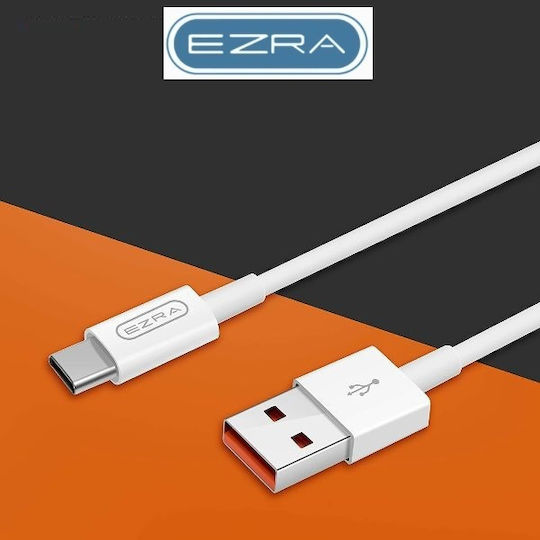 Ezra USB 2.0 Cable USB-C Male - USB-A White 3m