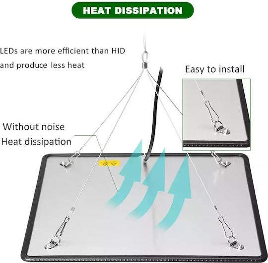 Pendant Grow Light with LED and Power 3000W 3τμχ.