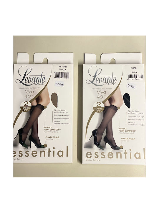 Skin-colored Pantyhose 2 pieces viva 40-unica-naturel