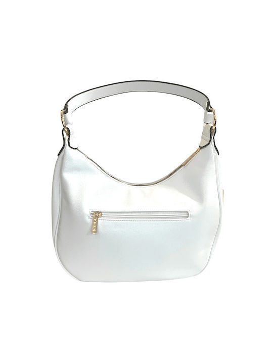 Verde Women's Shoulder Bag White