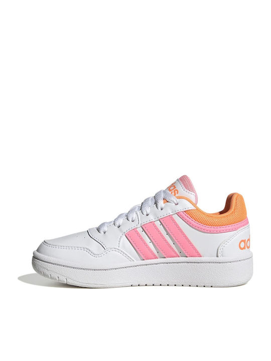 Hoops Hoops 3.0 K Kids Sports Shoes Basketball with Laces White