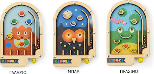 Kikkerland Wooden Tabletop Pinball (Various Designs/Assortment of Designs) 1pc