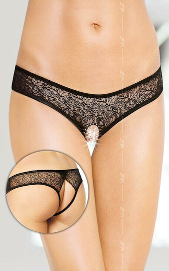 Softline 2446 Γυναικείο Sexy String Αυτοκινήτου Black
