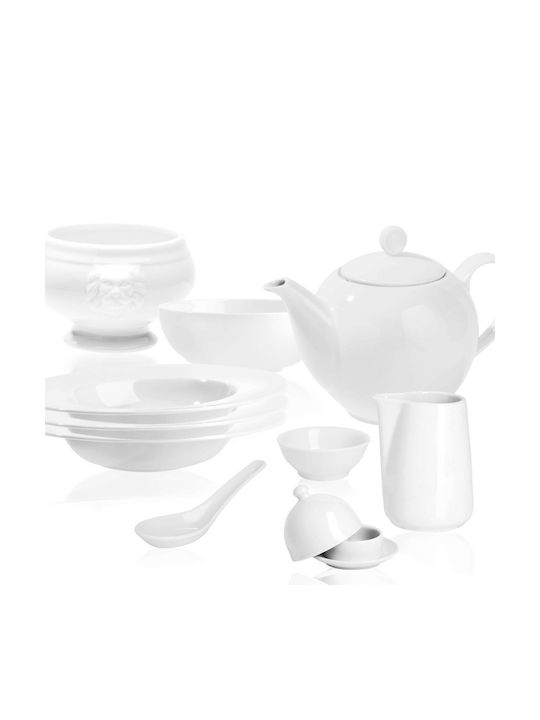 Butlers Grove Puro Τσαγιέρα Πορσελάνης Λευκή 1300ml