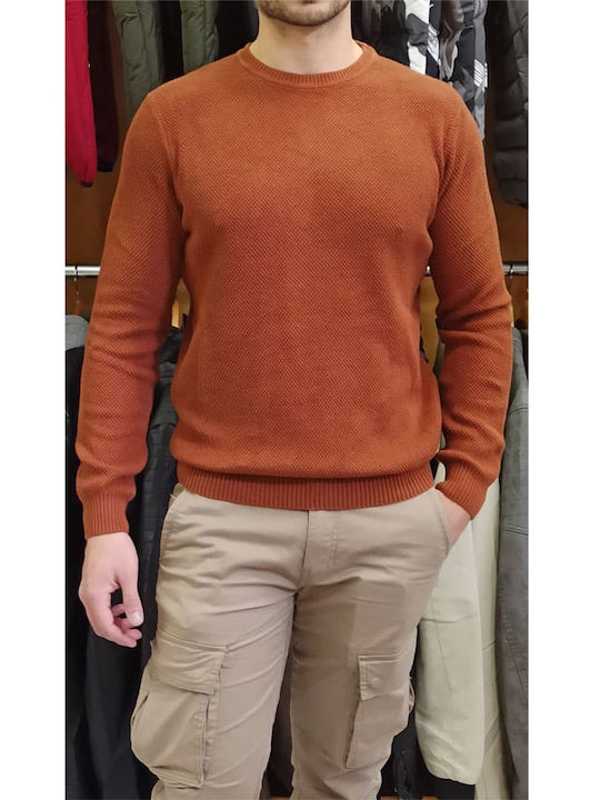 Double A Men's Long Sleeve Sweater Copper