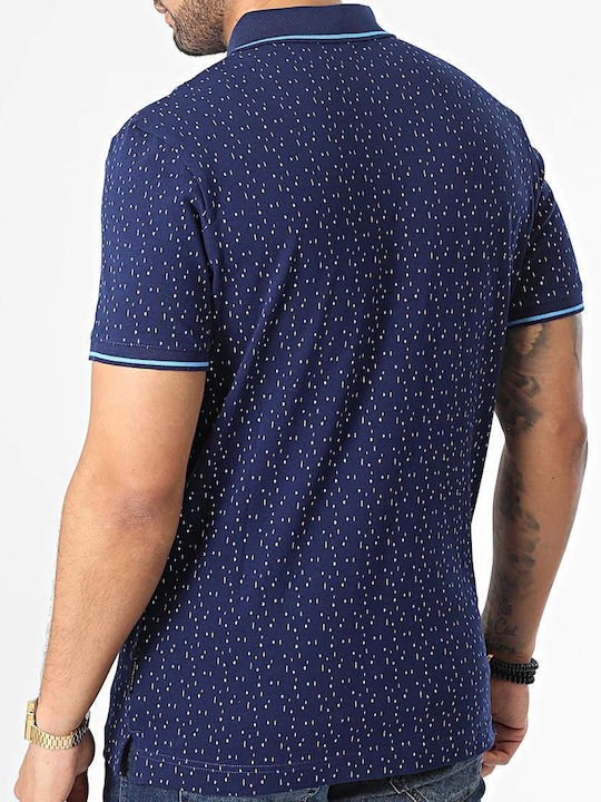 Tom Tailor Ανδρικό T-shirt Polo Navy Μπλε