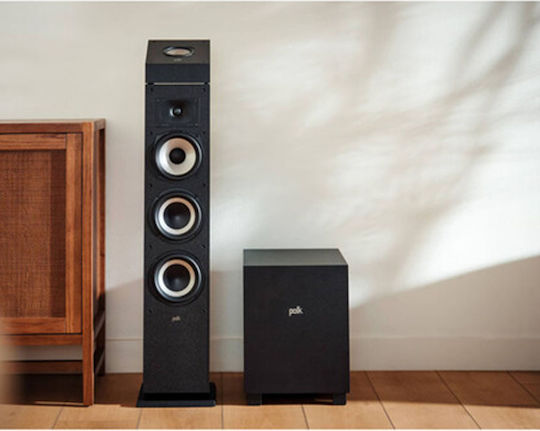Polk Audio MXT10 50.15.01 Aktiv Subwoofer mit Lautsprecher 10" 50W Schwarz