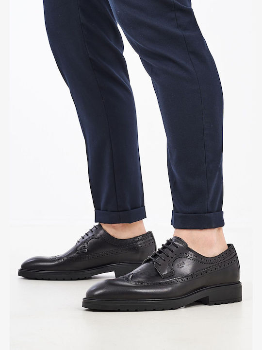 Boss Shoes Δερμάτινα Ανδρικά Oxfords Μαύρα