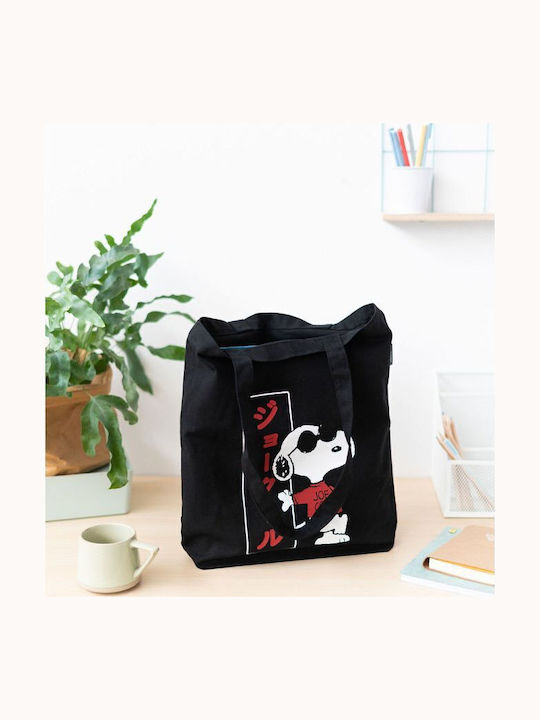 Grupo Erik Cotton Shopping Bag in Black color