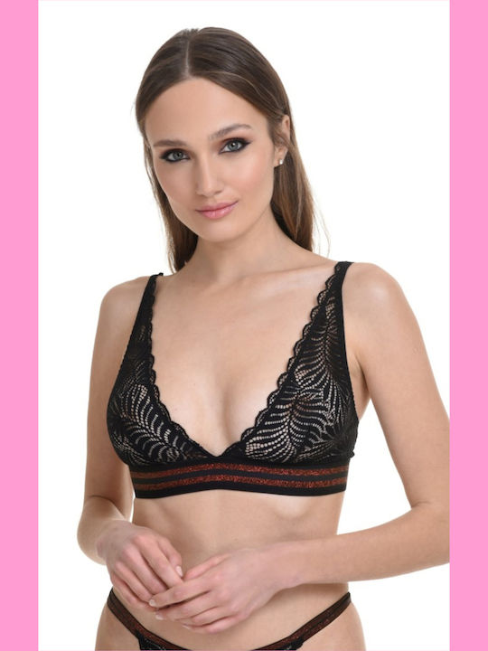 Miss Rosy Bralette Σουτιέν Μαύρο