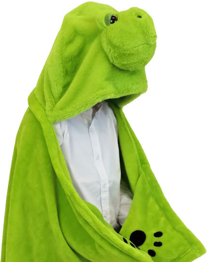 Noxxiez Blanket Velvet Turtle Green 100x130cm