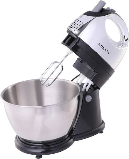 Sokany KF-906CS Μίξερ με Inox Κάδο 4lt Μαύρο 400W