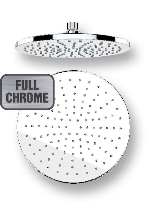 DuscheLine Icon Chromefull Duschsäule mit Wannenbatterie Silber