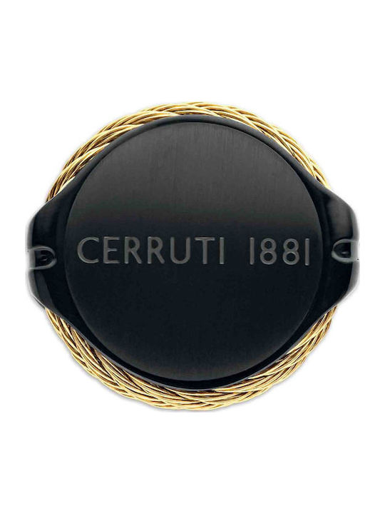 Cerruti Μανικετόκουμπα από Ατσάλι σε Μαύρο Χρώμα