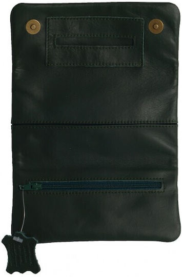 Mestango Tobacco Pouch With Magnetic Clasp 15.5x8cm Green
