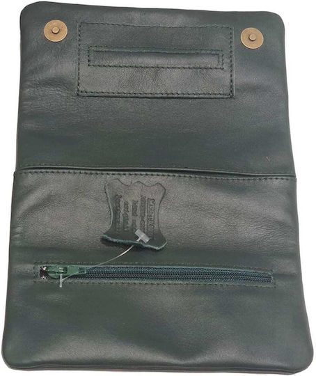 Mestango Tobacco Pouch With Magnetic Clasp 15.5x8cm Green