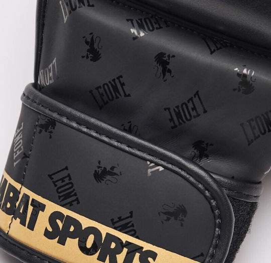 Leone Synthetic Leather MMA Gloves Black